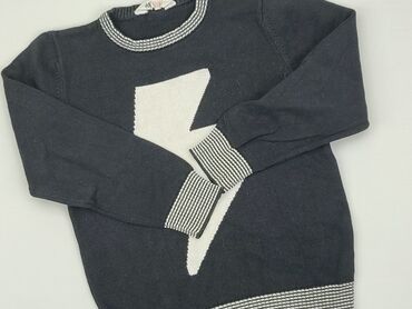 sweterek ażurowy na drutach: Sweatshirt, H&M, 8 years, 122-128 cm, condition - Good