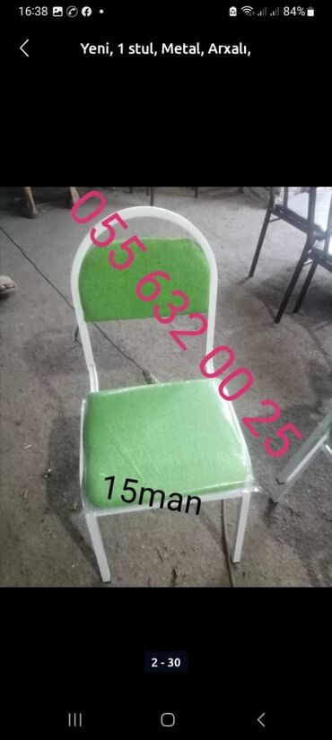 Bağ, çöl oturacaqları: Yeni, Sadə stul, Metal, Belarusiya — 2