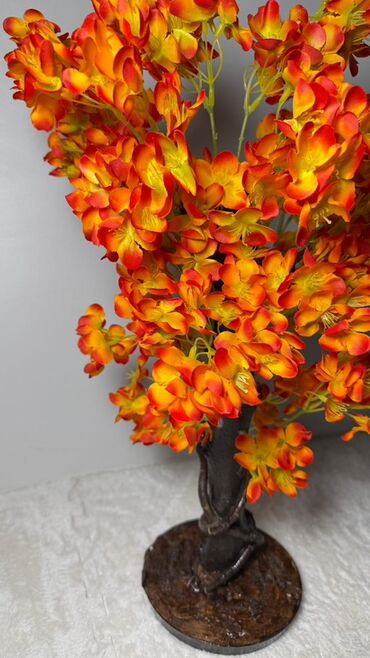 Süni güllər: Dəbli dekorativ süni bitkilər kompozisiyası - Düzbucaqlı uzun — 10