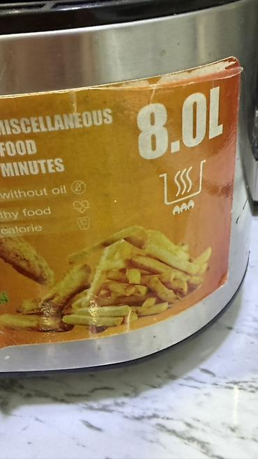 Техника для кухни: RAF hava fritözü – 8.0L kapasite - Paslanmayan poladdan korpus — 7