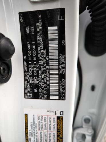 Toyota: Toyota 4Runner: 2018 г., 4 л, Автомат, Бензин, Внедорожник — 5