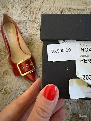 geoks obuca: NOA Italy salonke – crvene lakovane kožne štikle sa dekorativnom — 5