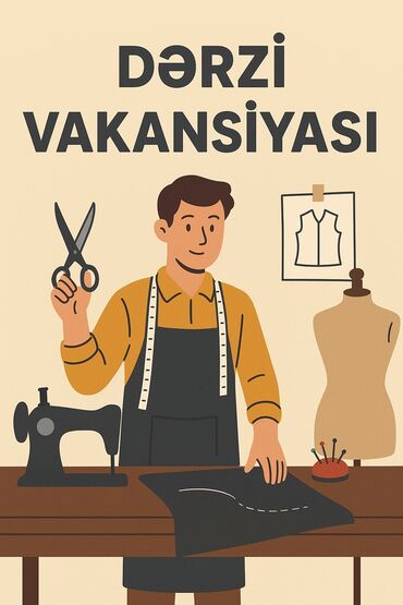 Taksi, logistika, çatdırılma: Tikişçi tələb olunur, 1-2 illik təcrübə, 6/1, Aylıq ödəniş