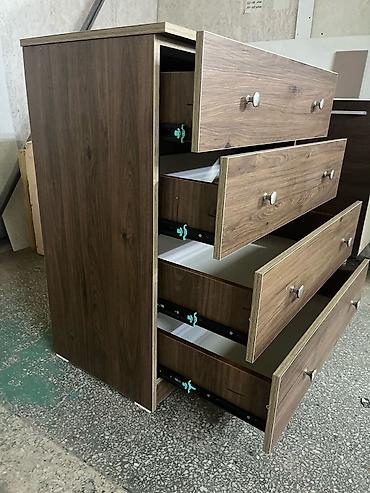 Комоды для одежды: Комод для одежды, С зеркалом, ЛДСП, цвет - Коричневый — 2