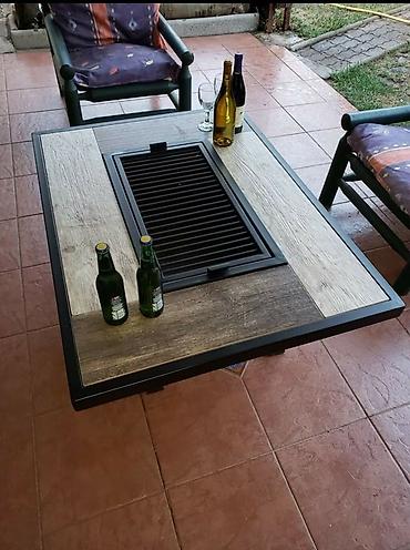 Bağ, çöl mebeli: Məhsul: manqallı (grill) bağ masasası Təsvir: - Açıq havada yemək və — 2
