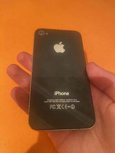apple 4s əsli: IPhone 4, 16 GB, Qara