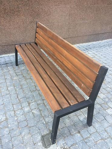 спинки реечные: Скамейка Металл, Со спинкой, Без крыши — 2