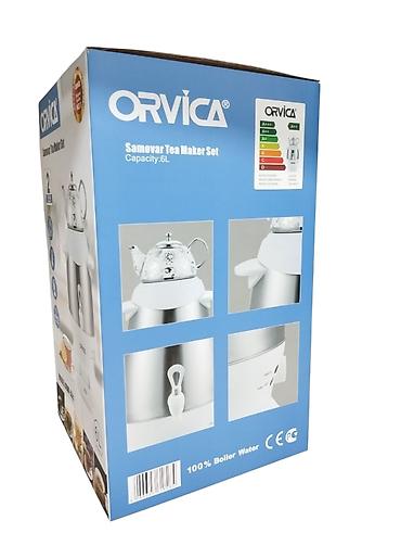 Все для дома и сада: Elektrikli Samovar Orvica 3301 - 2200W - 5L - Ağ/Qara - 79.99AZN — 3
