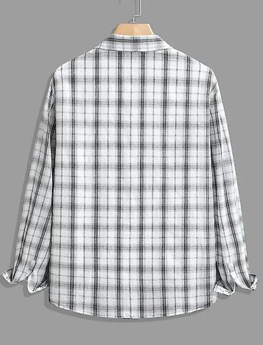 Košulje: Muška karirana košulja, vel. 5 XL, dugih rukava - Dizajn: klasična — 2