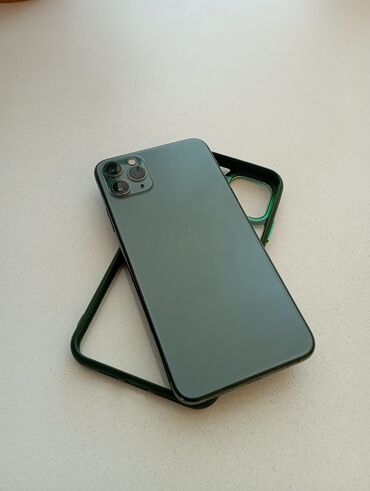 apple iphone 6 64 gb: IPhone 11 Pro Max, Колдонулган, 64 ГБ, Matte Midnight Green, Каптама, 79 %