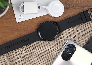 samsung watch 1: İşlənmiş, Smart saat, Huawei, Suya davamlı, rəng - Qara — 1