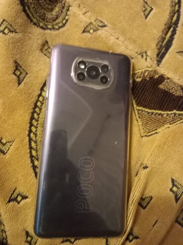 Poco: Poco X3 Pro, 256 GB, rəng - Göy, Barmaq izi, Face ID