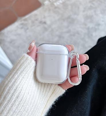 чехол airpods 2: Airpod 1/2 modeli ucun seffaf gab — 1