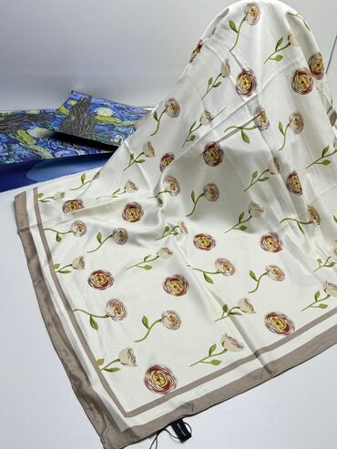 Платки: 📣📣 Новый платки 🔥🔥🔥🔥 🧣🧣Рамер : 90:90 см 🧣🧣Материал : 100% silk — 5