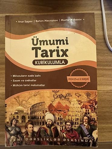 Kitablar və jurnallar: Məhsul: Anar İsayev Ümumi Tarix – Kuriklumla dərs vəsaiti (2024/25-ci — 1