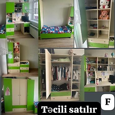 dəst cantalar: ‼️ Təcili Satılır ‼️ Gənc Yataq Dəsti Ölcü Şkaf 190 Carpayı ölcü — 1