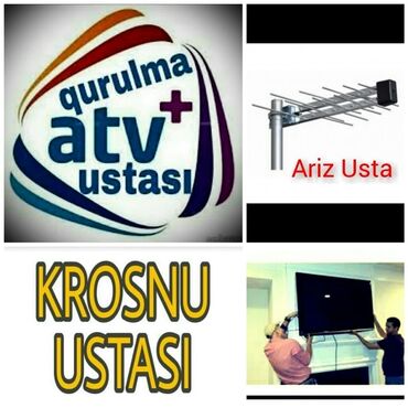 Uzunmüddətli kirayə mənzillər: Krosnu ustası Krosna ustası Televizorların divara qurrasdırılması