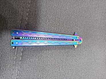 sac broşkaları: ENDİRİM OLACAQ Metal balisong (kəpənək) daraq - Material: tam metal — 1
