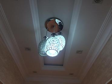 led lusteri: Çılçıraq, 3 lampa, Şüşə — 1