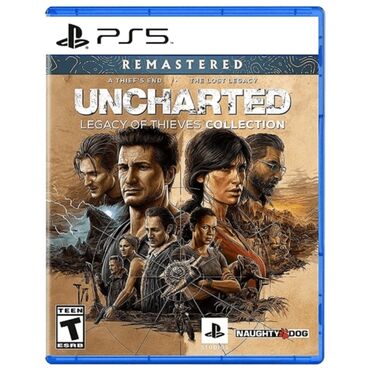 Видеоигры и приставки: Uncharted 4: A Thief's End, Приключения, Б/у Диск, PS5 (Sony PlayStation 5), Самовывоз