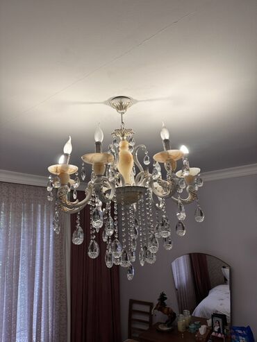 Bra, divar lampaları: Çılçıraq, 8 lampa, Xrustal