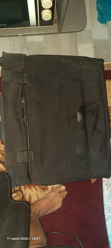 trolly bag: Дорожный чемодан на колёсах - Цвет: чёрный - Жёстко-мягкий корпус — 4