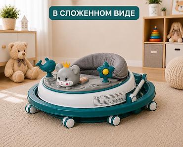 дельфин: Детские ходунки Babywalker с игровой панелью - Круглая устойчивая — 6