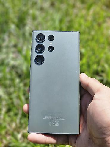 Samsung: Samsung Galaxy S23 Ultra, Б/у, 256 ГБ, цвет - Зеленый, 2 SIM, eSIM — 1