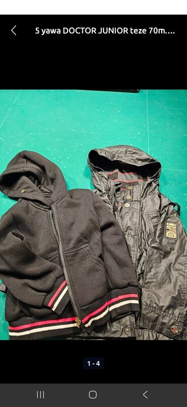 Dəstlər: 5,6 yawa DOCTOR JUNIOR her fesil ucun ici cixir jaket ve vetrovka olur