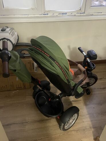 многофункциональная коляска для детей: Детский трехколесный велосипед‑коляска с родительской ручкой - Цвет