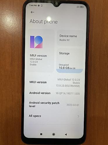 Redmi: Redmi, Redmi 9C, Б/у, 64 ГБ, цвет - Красный, 2 SIM — 7