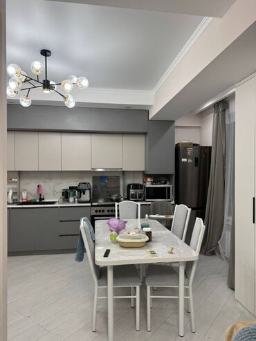 продажа квартир в городе токмок: 1 бөлмө, 45 кв. м, Элитка, 9 кабат, Евроремонт