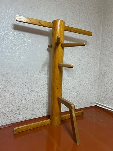 İdman və hobbi: Wing Chun taxta məşq manekeni (Wooden Dummy) satılır. ✅ 3 qol + 1 ayaq — 2