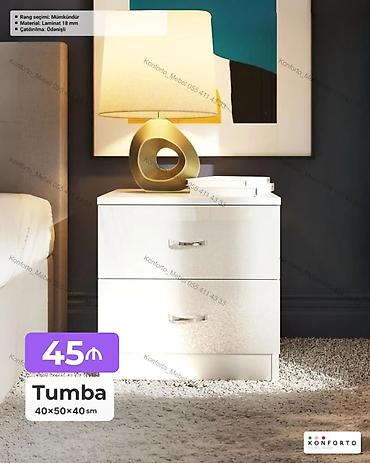 Tumba – 40×50×40 sm - Material: 18 mm laminat - Rəng seçimi lalafo.az -da Tumba – 40×50×40 sm - Material: 18 mm laminat - Rəng seçimi