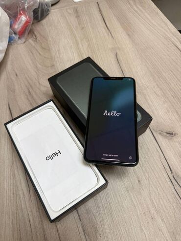 IPhone 11 Pro Max, 256 ГБ, Matte Midnight Green, Гарантия, Face ID, С документами