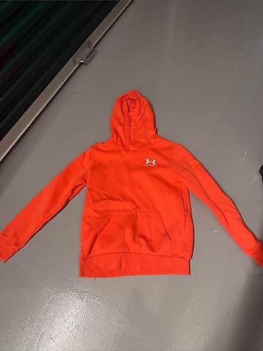 базовая кофта: Толстовка с капюшоном Under Armour - Цвет: ярко-оранжевый - Логотип — 1