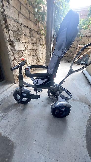 Uşaq dünyası: Uşaq üçtəkərli velosiped-araba (transformer) - Rəng: tünd boz - 3 — 2