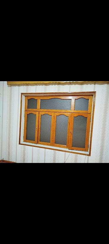 bal arisi: Şüşəli taxta otaq qapısı - Material: təbii ağac (cilalanmış), klassik — 6