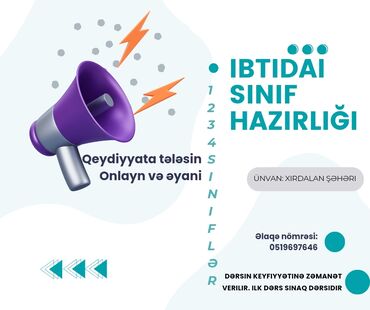 lalafo iş elanları 2024: Dərslər tam keyfiyyətlə keçirilir. Sentyabrdan hazırlıq dərsləri