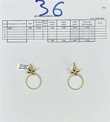Zərgərlik dəstləri: Sarı qızıl, 585 Əyar — 5