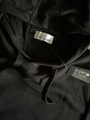 стон айлонд: Худи Stone Island чёрного цвета. Лаконичная модель с капюшоном и — 3