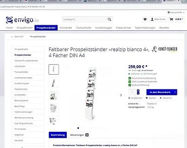 Ostali kancelarijski nameštaj: Preklopni stalak za brošure/letke – 5 nivoa - Samostojeći stalak sa 5 — 6