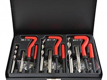 mini abrihter: Set za reparaciju navoja – Helicoil tip, u metalnoj kutiji - — 6