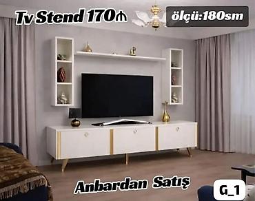 divar refleri: TV stend – anbardan satış - Model: Divar asma rəfləri və şkaf — 1