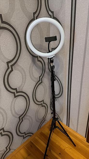 telefon tripodu: LED halqa işıq və tək ayaqlı tripod seti - Halqa işıq: təxminən 26–30 — 3