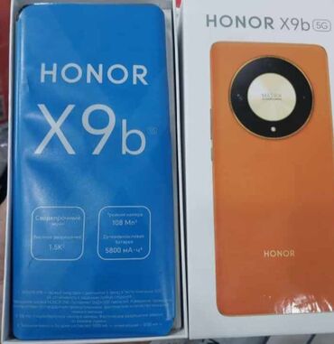 knopkali telefonlar: Honor X9b, 256 GB, rəng - Qara, Düyməli, Sensor, Barmaq izi