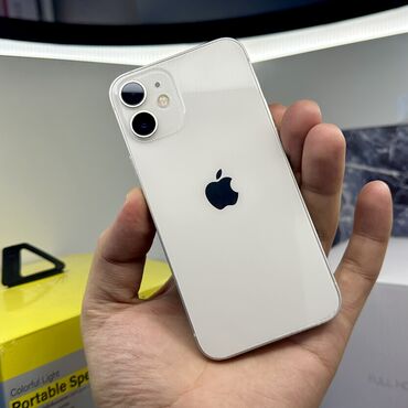 Apple iPhone: IPhone 12 mini, Б/у, 128 ГБ, Белый, Чехол, 82 %