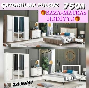 mebel yataq: *Yataq dəsti* *Sifarişlə və yeni* Qiymət : *750₼* Dəstə daxildir