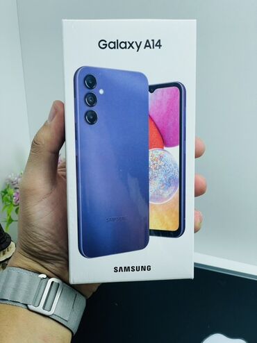 Samsung: Samsung Galaxy A14, Новый, 128 ГБ, цвет - Фиолетовый, 2 SIM — 2