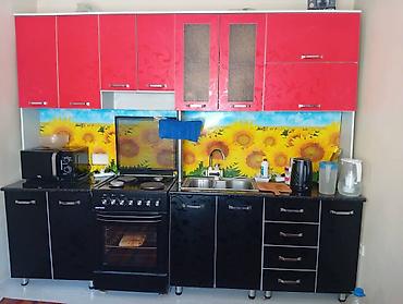 silver kitchen: Кухонный гарнитур в ярком современном исполнении. Верхние шкафы — 1